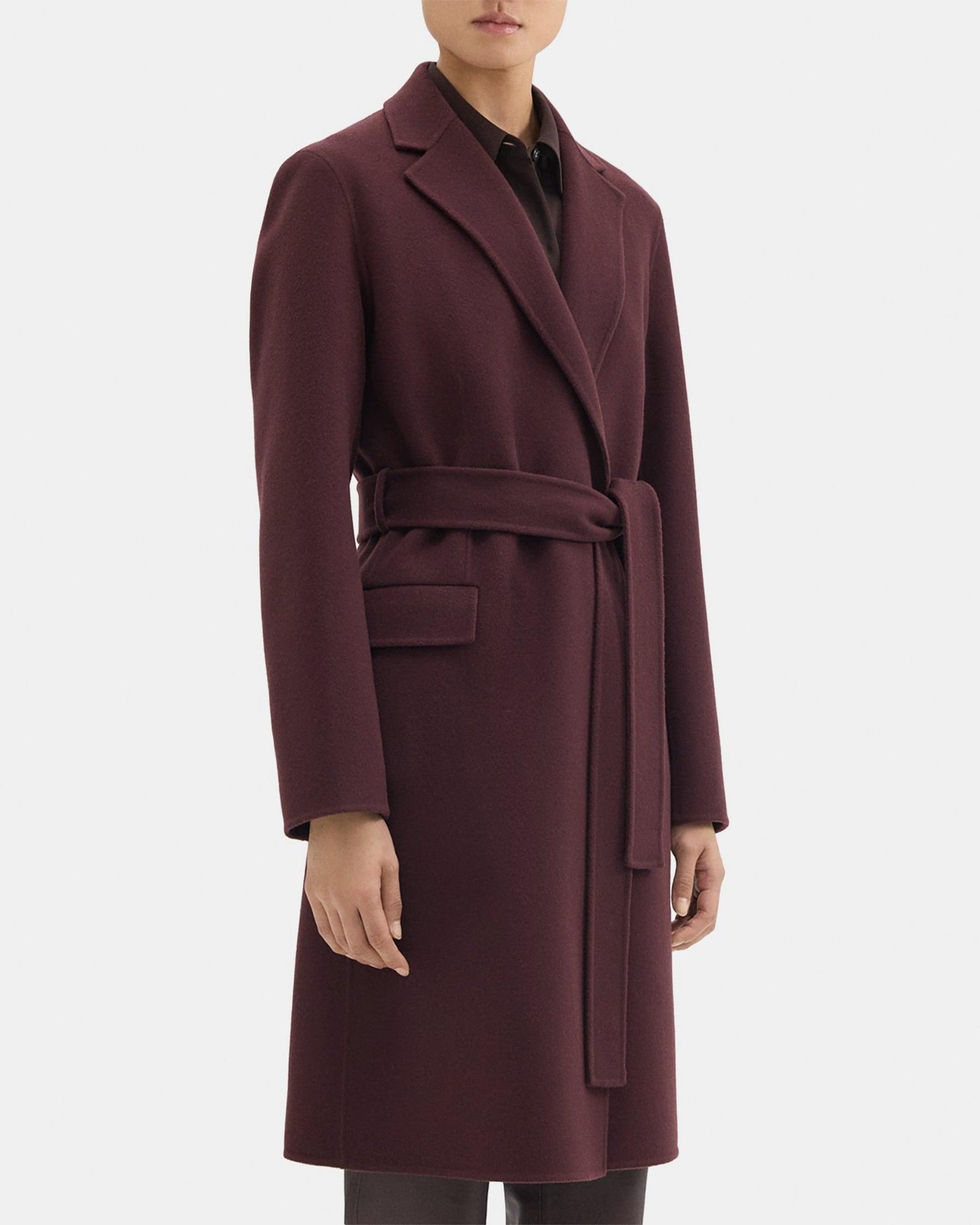 Wrap Coat in Double-Face Wool-Cashmere Product Image