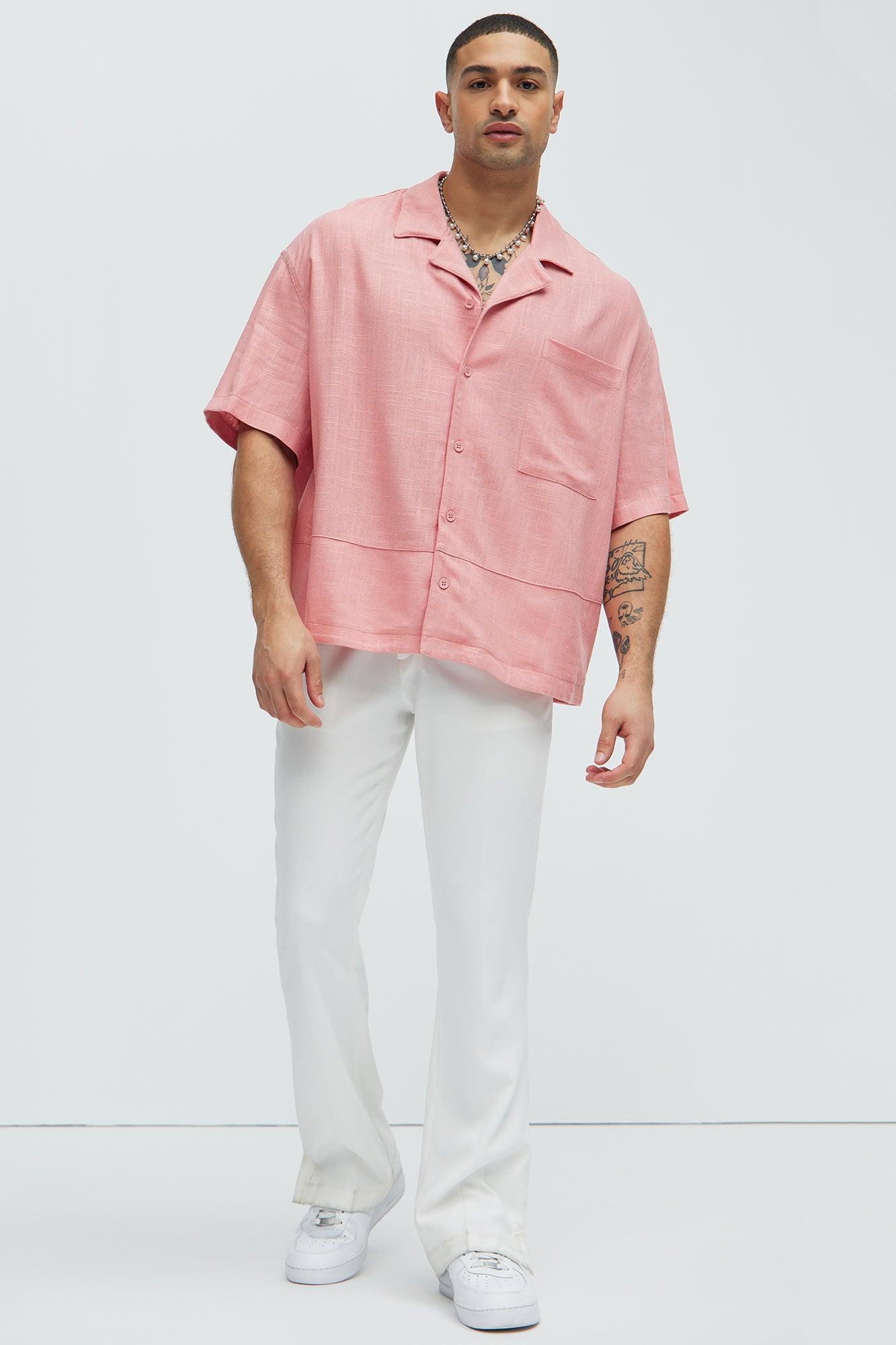 Silas Linen Shirt - Mauve Product Image