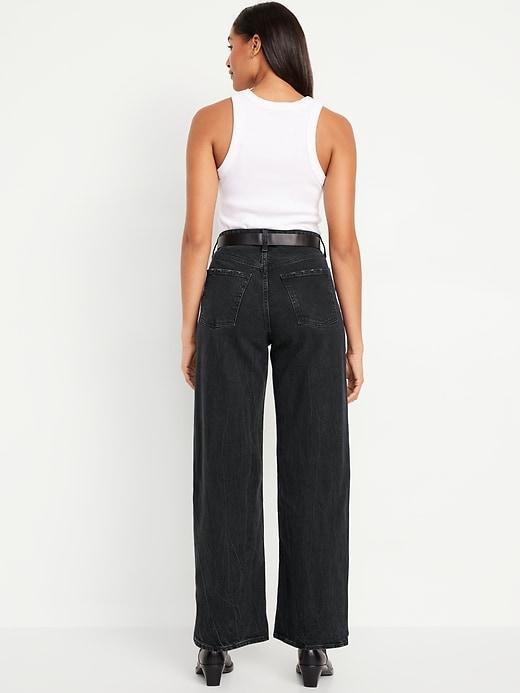 Curvy Extra High-Waisted Wide-Leg Jeans Product Image