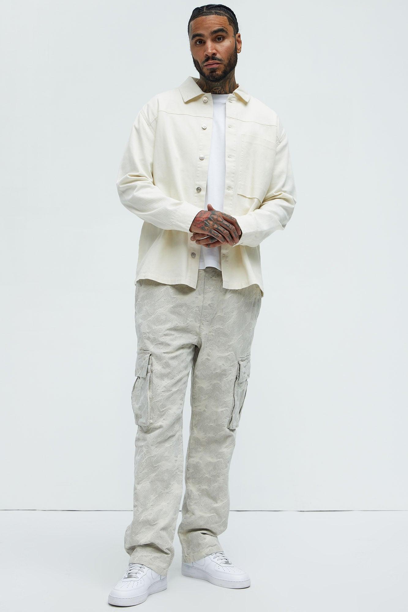 Mocha Straight Pants - Cream Product Image