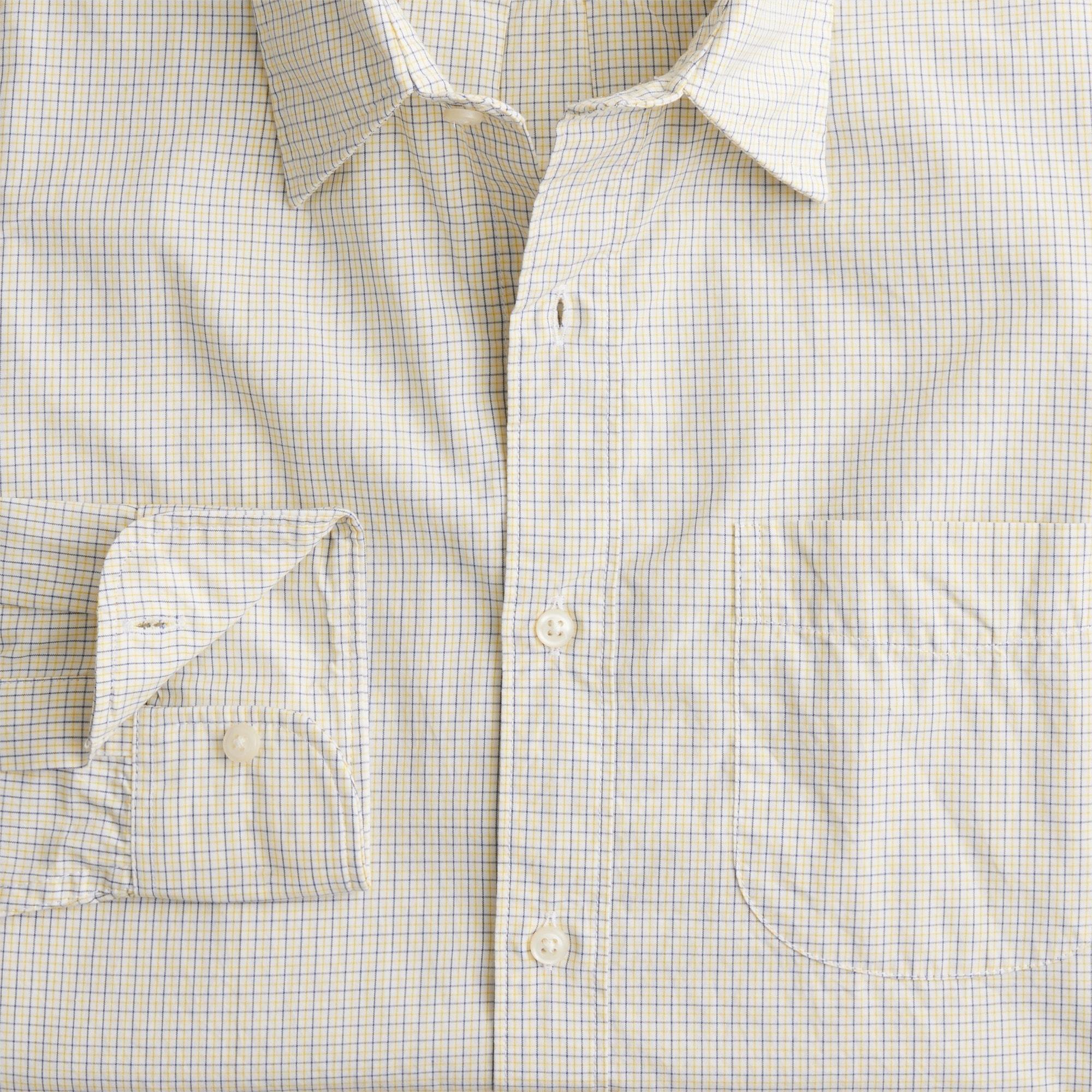 Secret Wash cotton poplin shirt with point collar Product Image