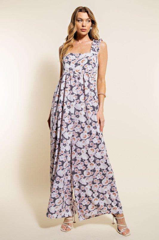 Aware Of This Floral Jumpsuit *FS Product Image