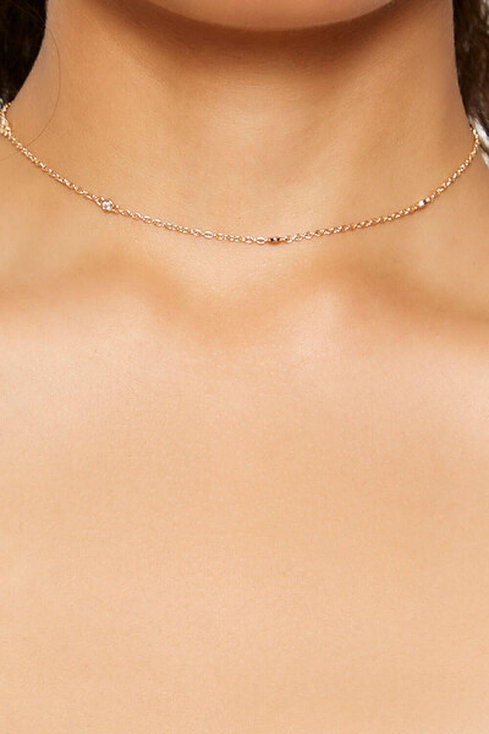 CZ Cable Chain Choker Necklace | Forever 21 Product Image