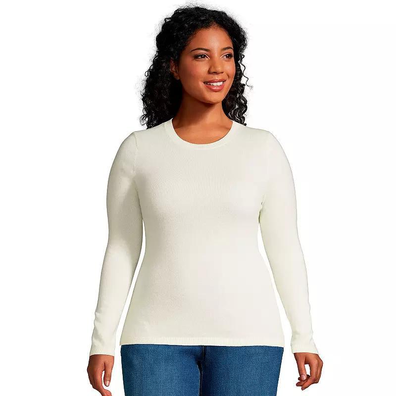 Plus Size Lands End Crewneck Cashmere Sweater, Womens Product Image