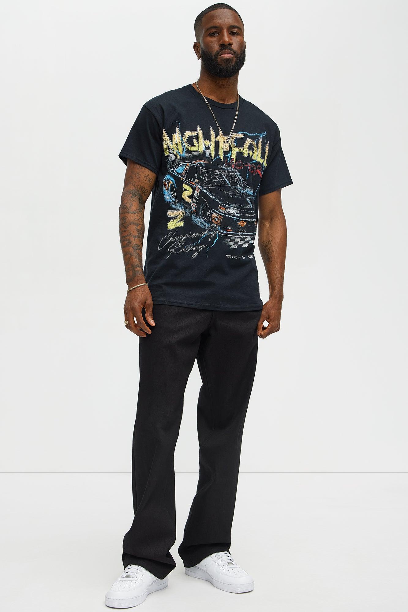Nightcall Racing Short Sleeve Tee - Black Male Product Image