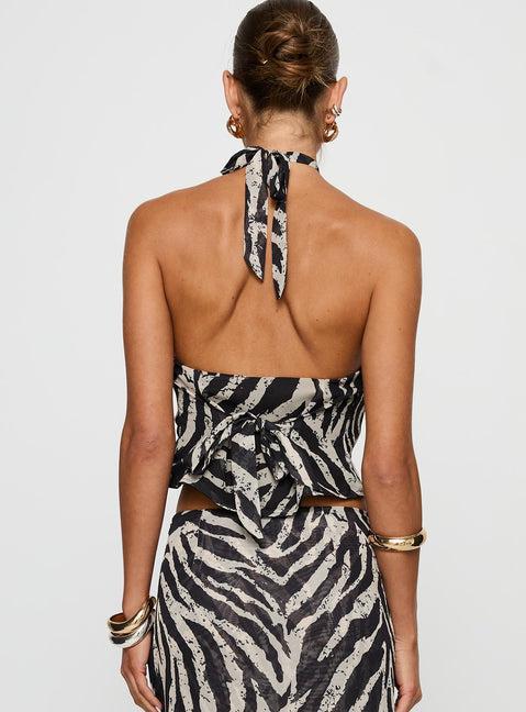Eleganza Top Zebra Product Image