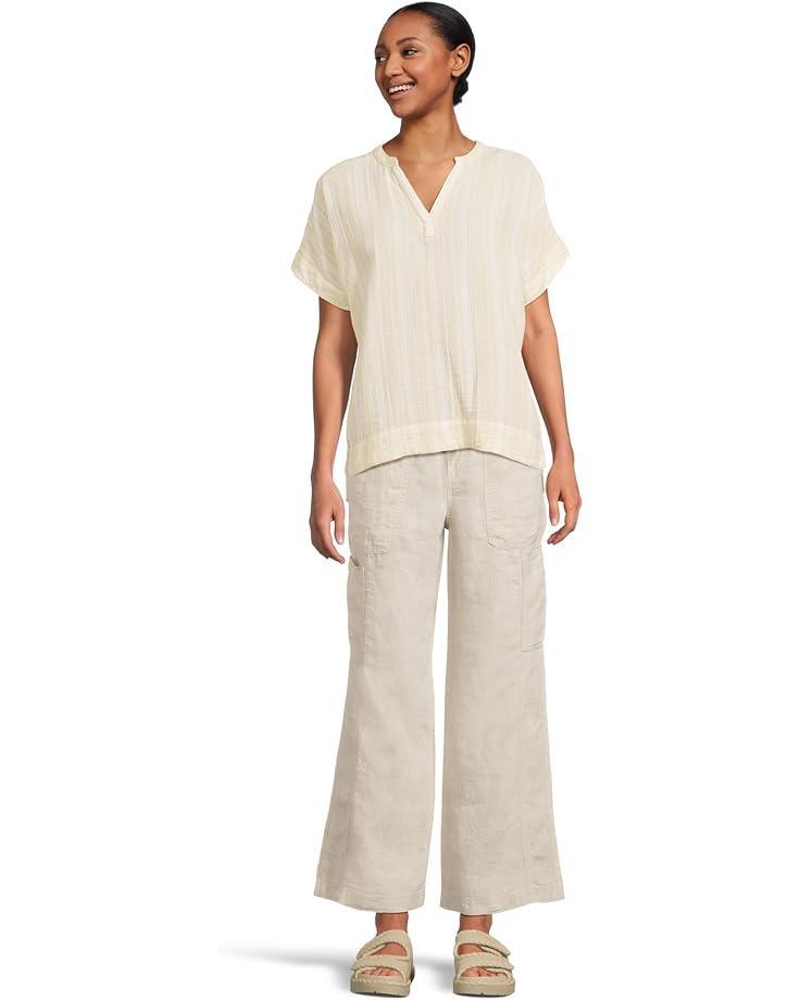 Premium Linen Breezy Pull-On Ankle Pants Product Image