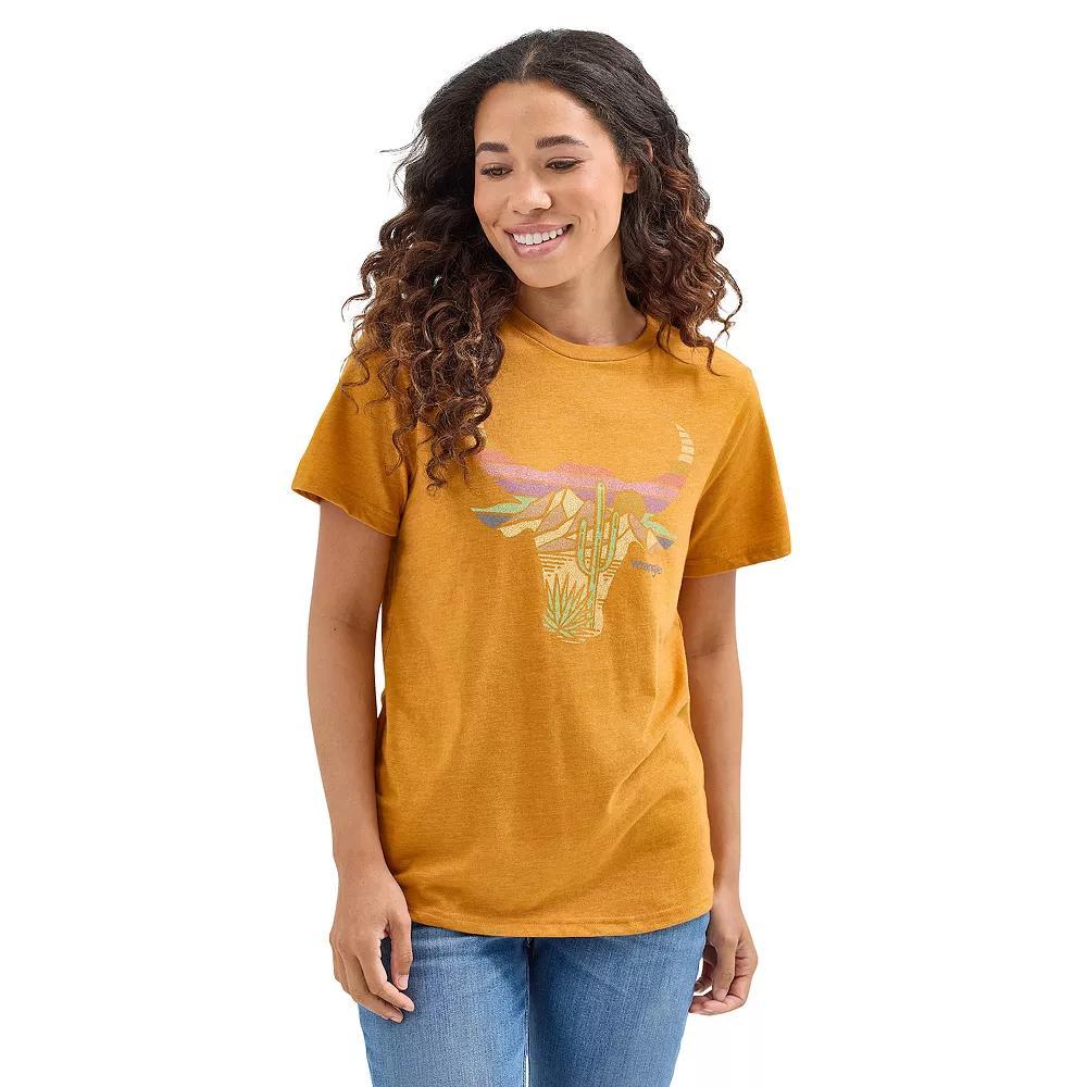 Women's Wrangler Graphic Tee, Size: Medium, Floral Steer Product Image