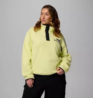 Columbia Womens Helvetia II Cropped Half Snap Fleece Pullover - Plus Size- Product Image