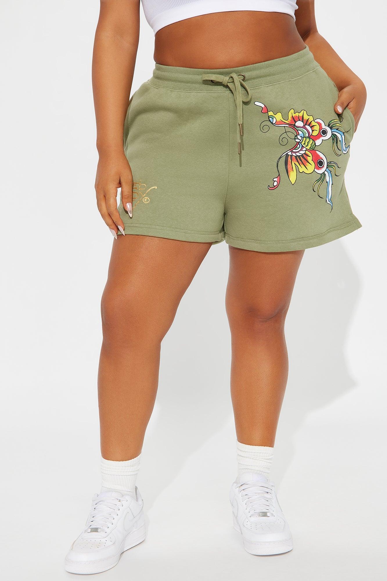 Ed Hardy Butterfly Short - Sage Product Image