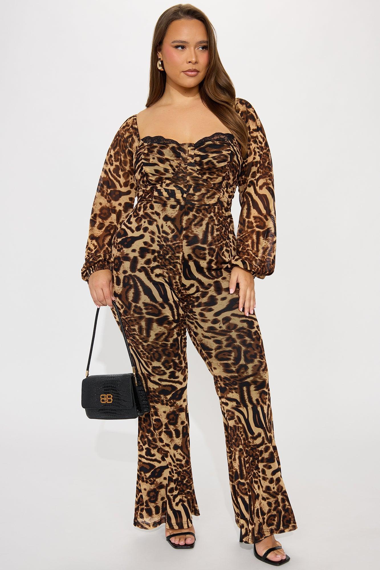With A Twist Jumpsuit - Brown/combo Product Image