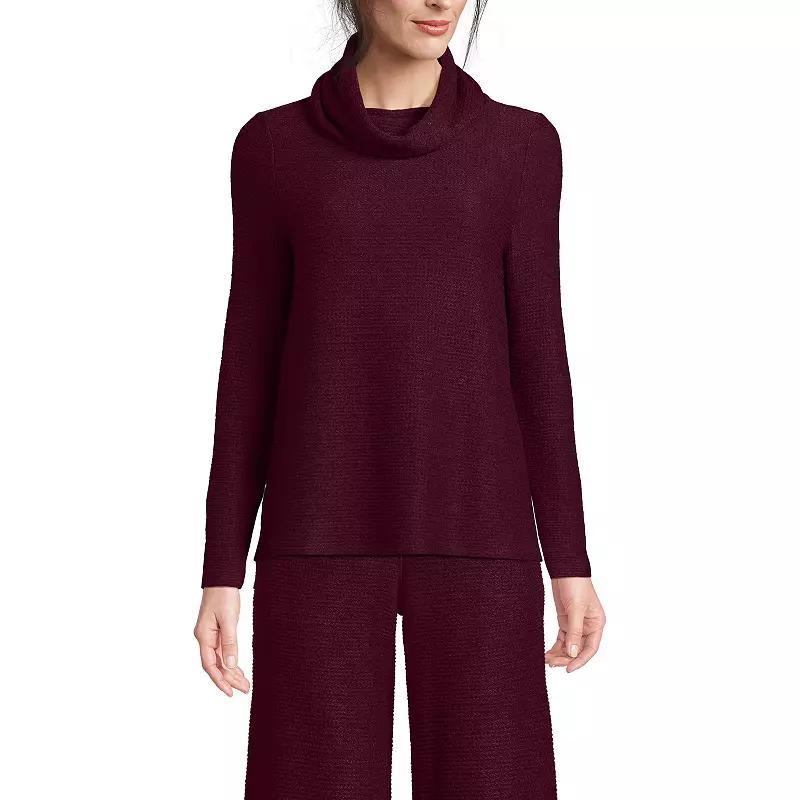 Women's Lands' End Relaxed Long Sleeve Cowl Neck Top,  Product Image