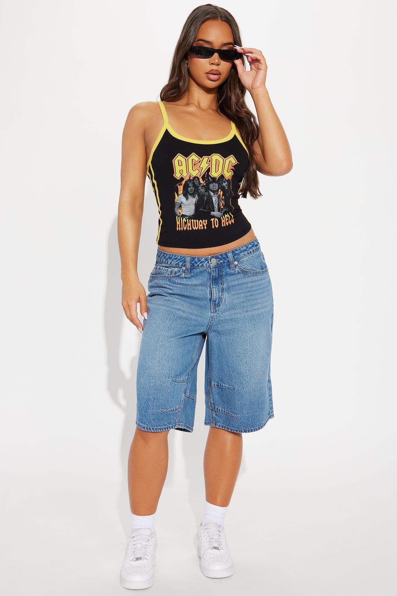 ACDC Highway Flames Top - Black Product Image