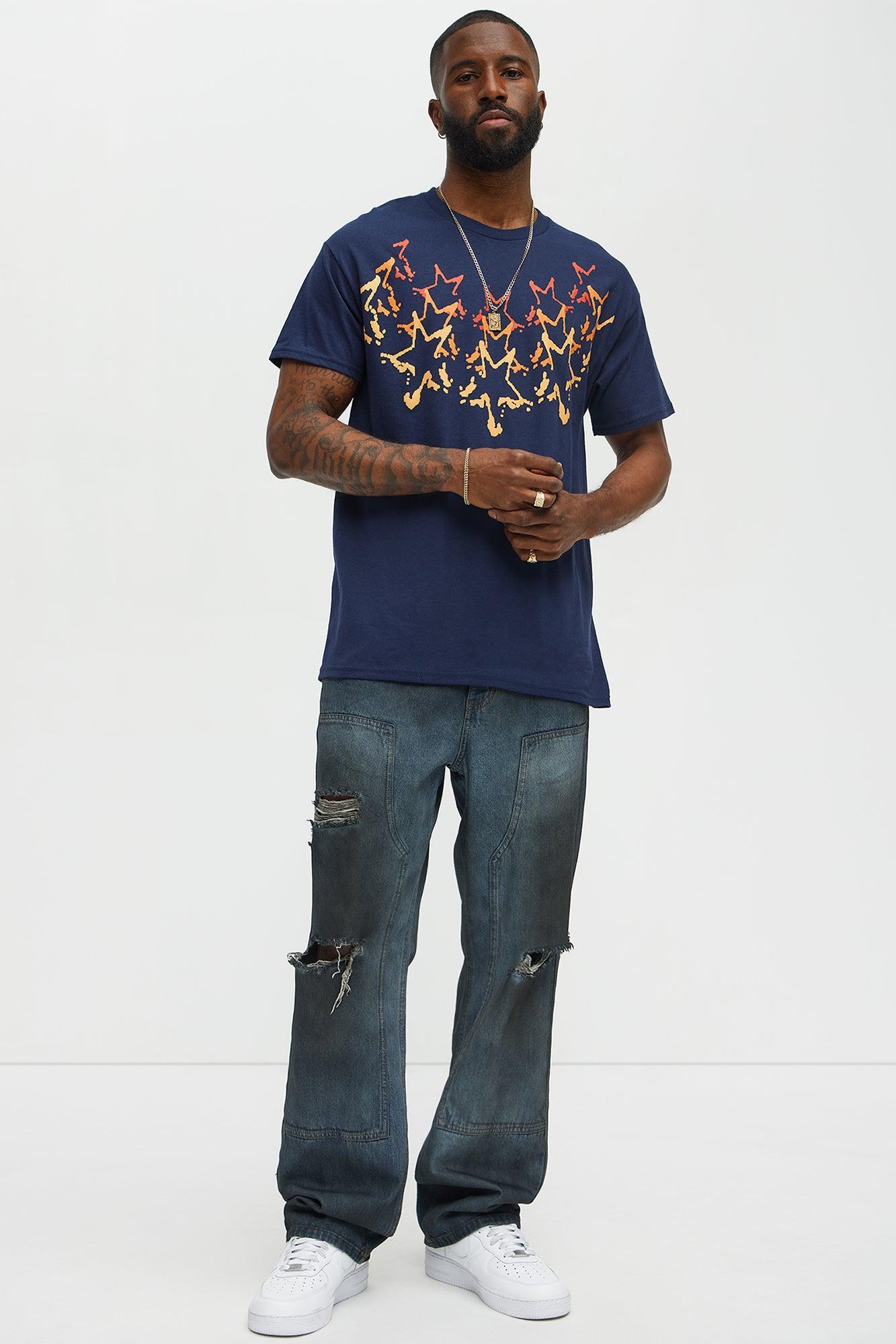 Stars Align Short Sleeve Tee - Navy Male Product Image