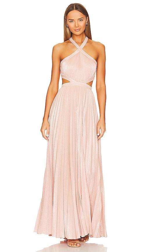 Metallic Evening Gown BCBGMAXAZRIA Product Image