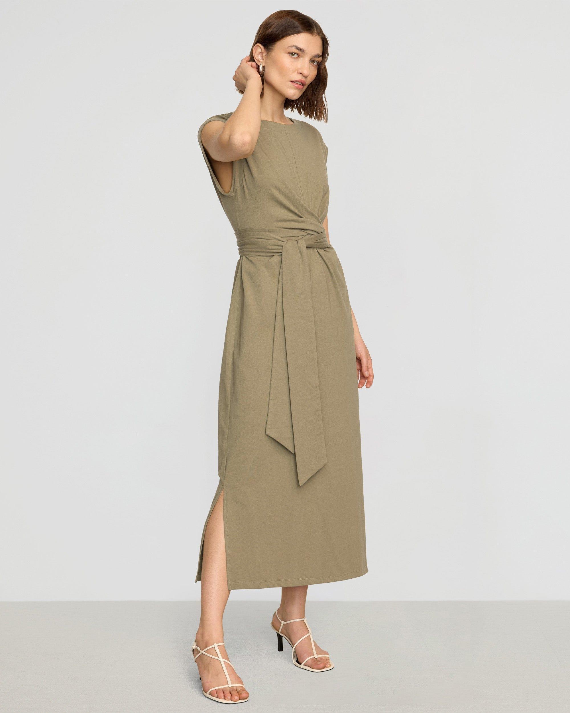 Fei Tie-Front Organic Cotton Dress Product Image