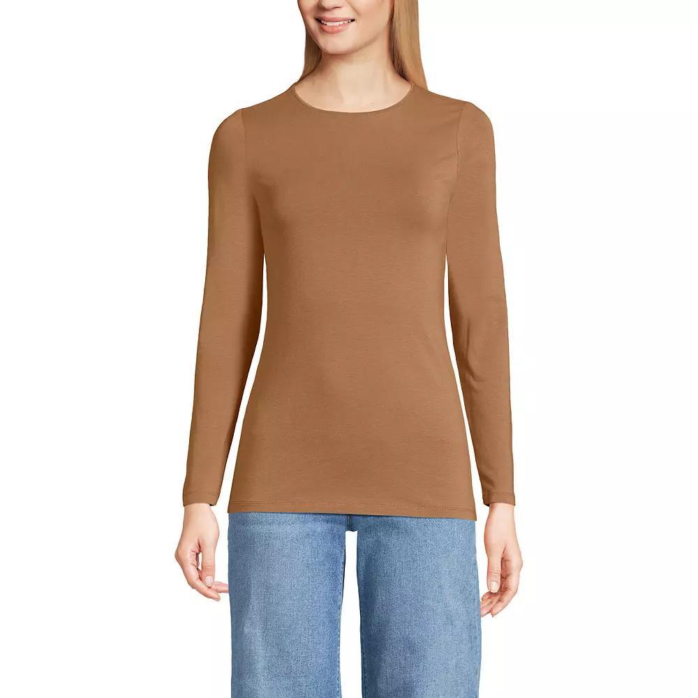 Women's Lands’ End Long Sleeve Crewneck Top,  Product Image