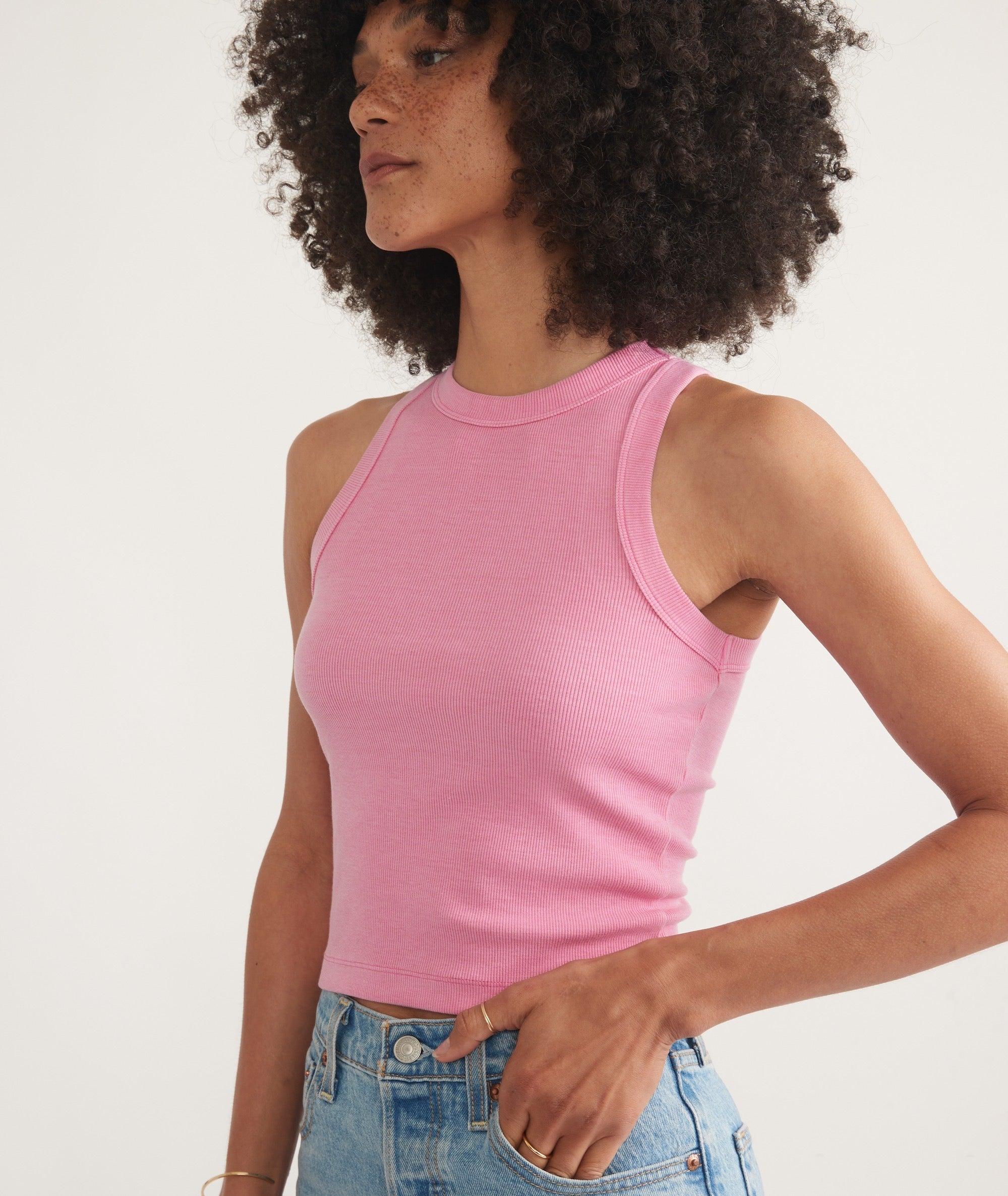 Lexi Rib Sun-In High Neck Crop Tank Product Image