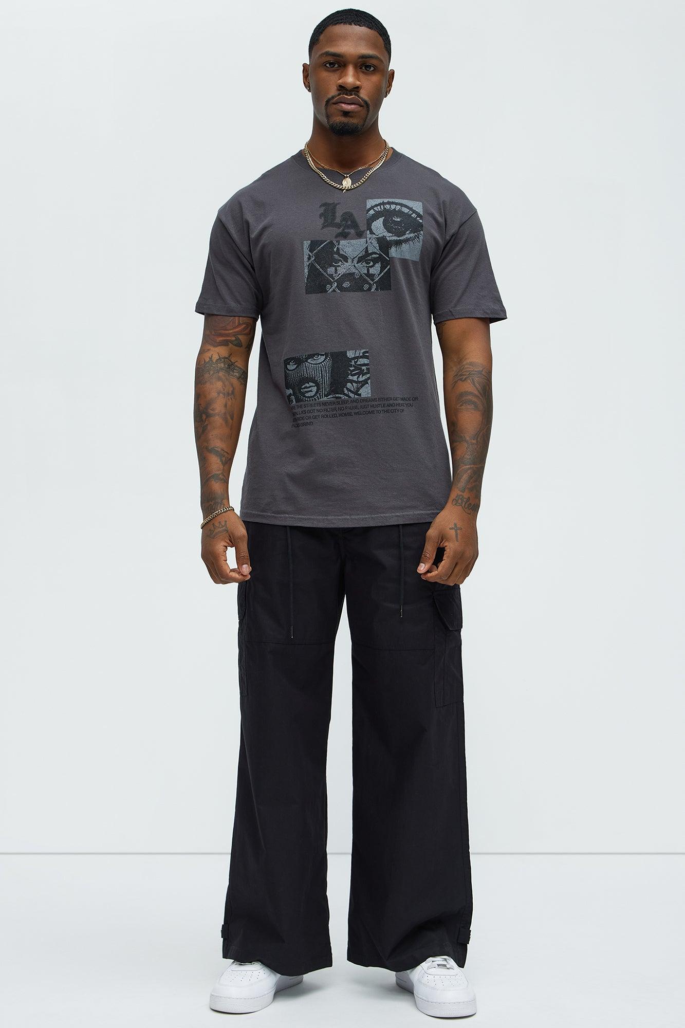 Streets Of LA Short Sleeve Tee - Charcoal Product Image