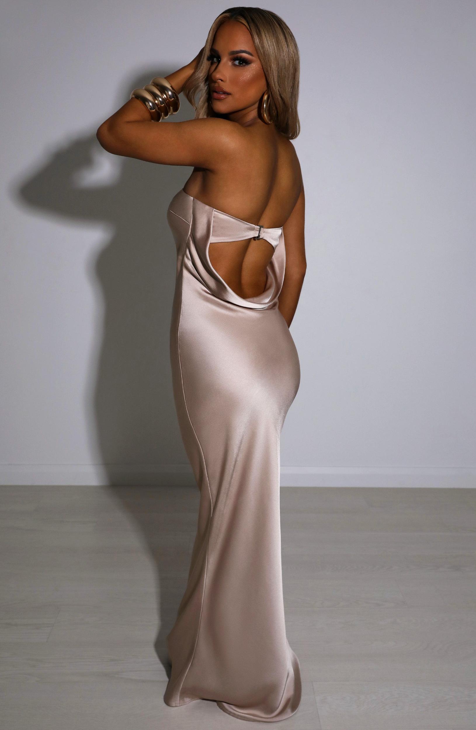 Rheanna Maxi Dress - Champagne Product Image