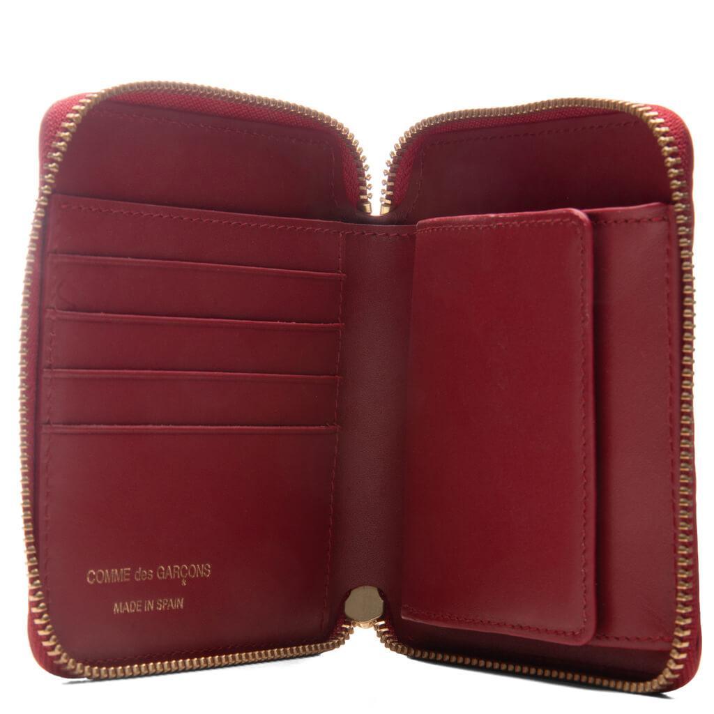 Comme des Garcons SA210E-A Embossed Wallet - Red Male Product Image