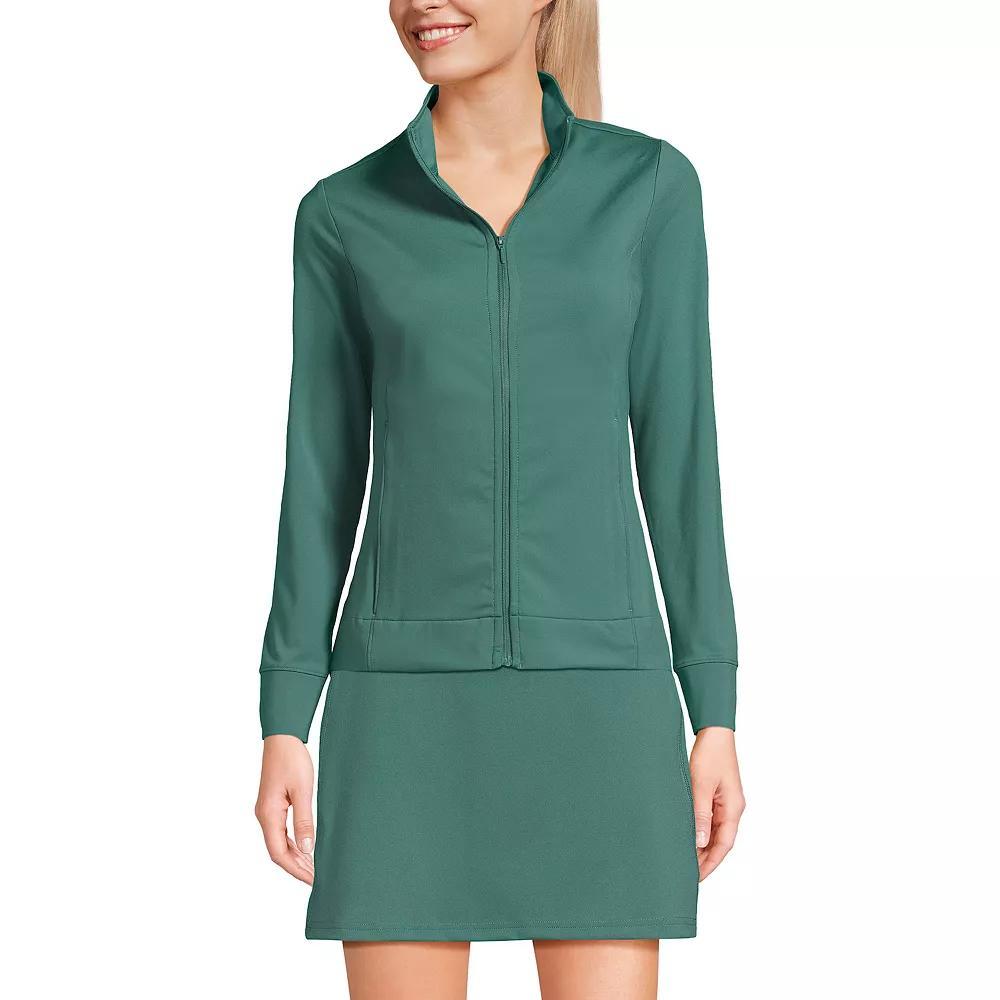 Women's Lands' End Long Sleeve High Impact Front Zip Jacket,  Product Image