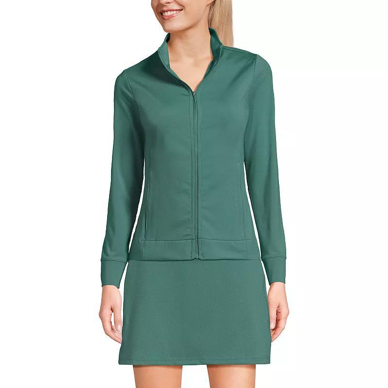 Women's Lands' End Long Sleeve High Impact Front Zip Jacket,  Product Image