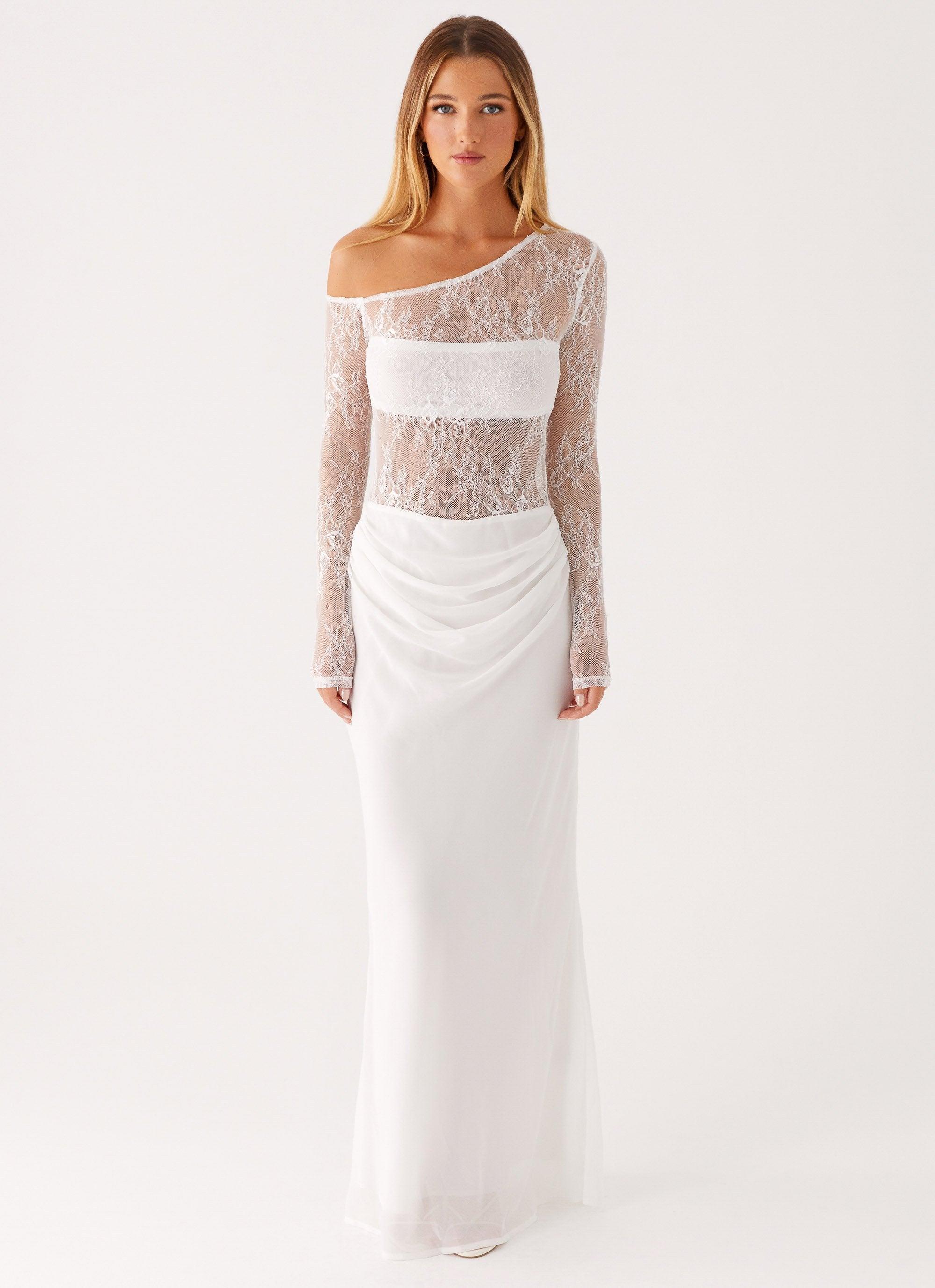 Take Your Time Maxi Dress - White Product Image