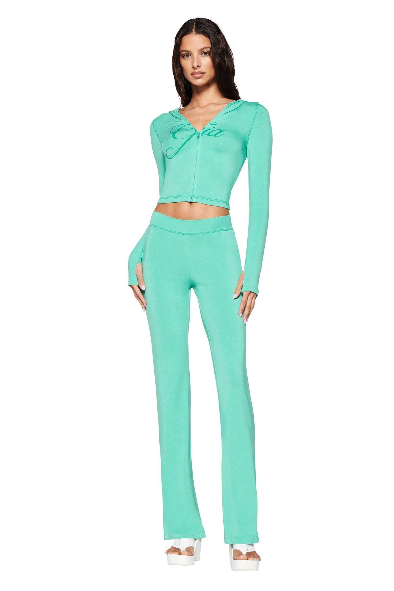BLARE TRACKPANT - GREEN : TURQUOISE : TEAL Product Image
