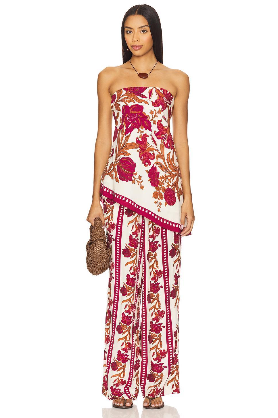 Asymmetrical Strapless Top ROCOCO SAND Product Image