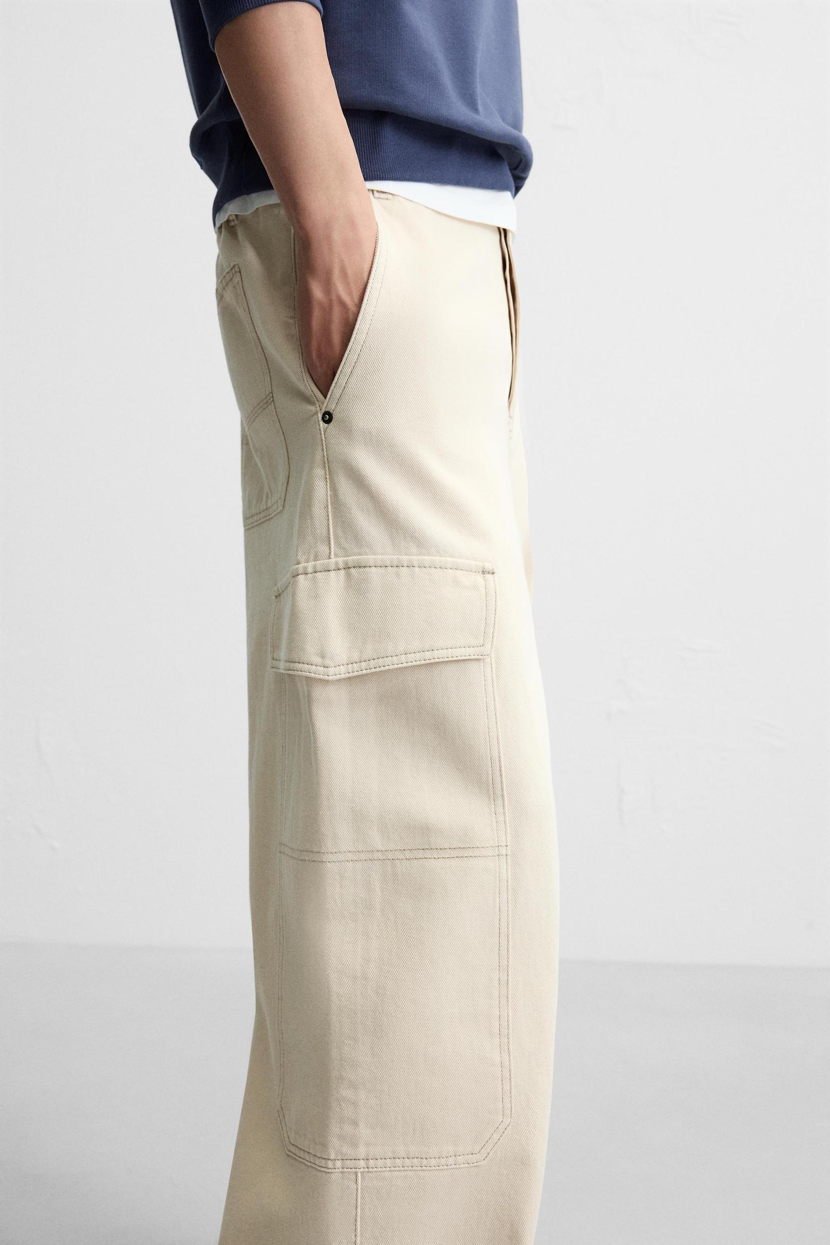 WIDE FIT CARGO PANTS Product Image