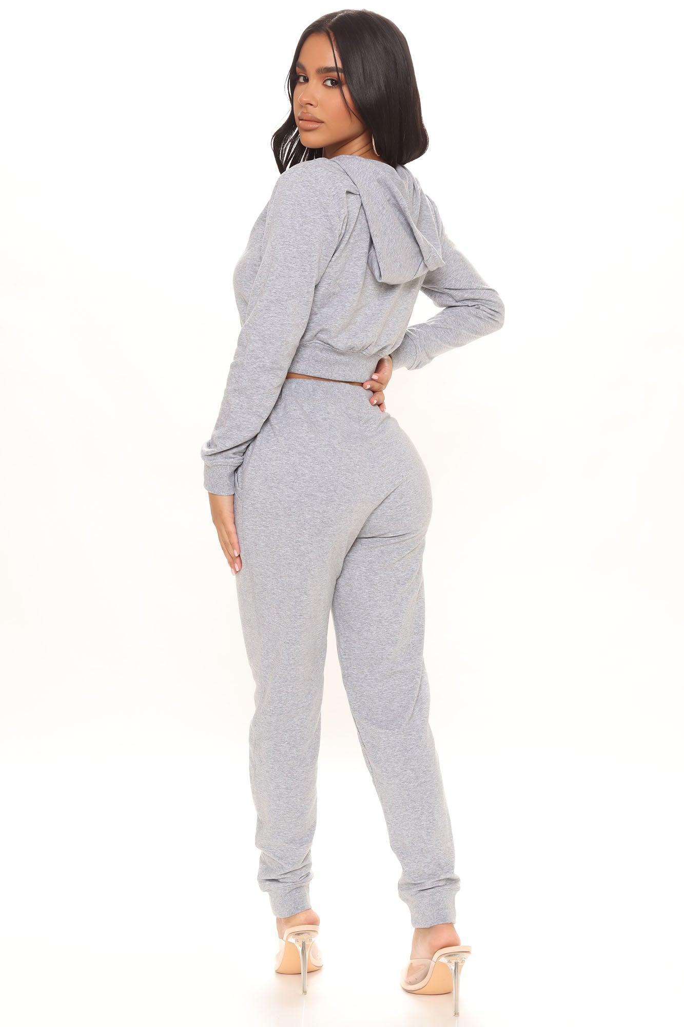 Latest And Greatest French Terry Jogger - Heather Grey Product Image