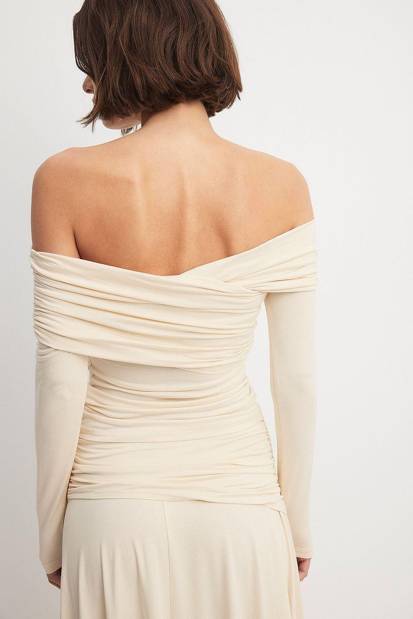 Soft Line Off Shoulder Draped Top Product Image