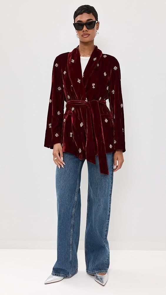 MISA Lena Velvet Blazer | Shopbop Product Image