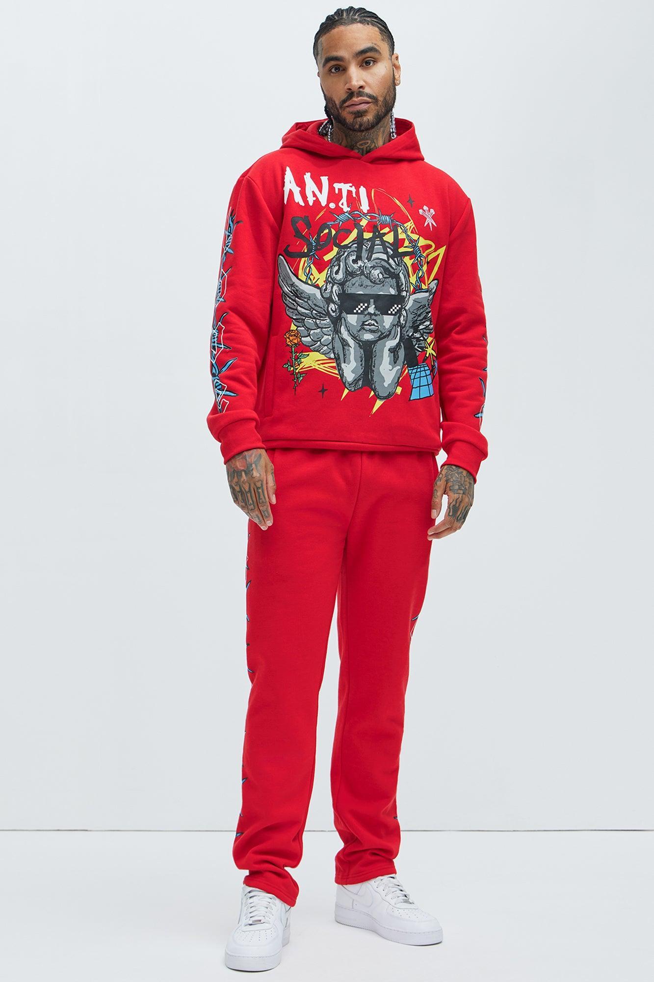 Love The Hate Hoodie - Red Product Image