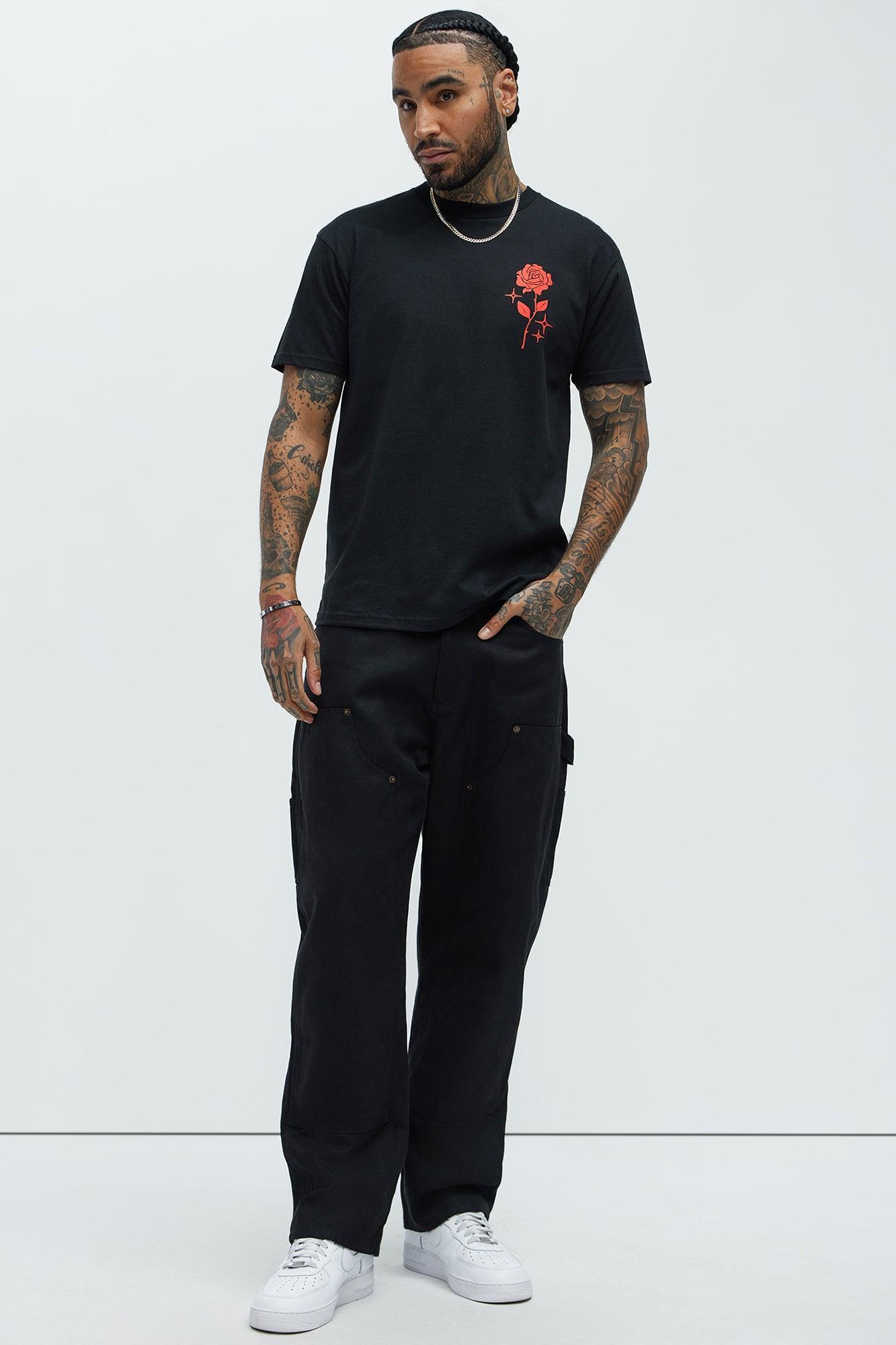 Love Is Short Sleeve Tee - Black Product Image