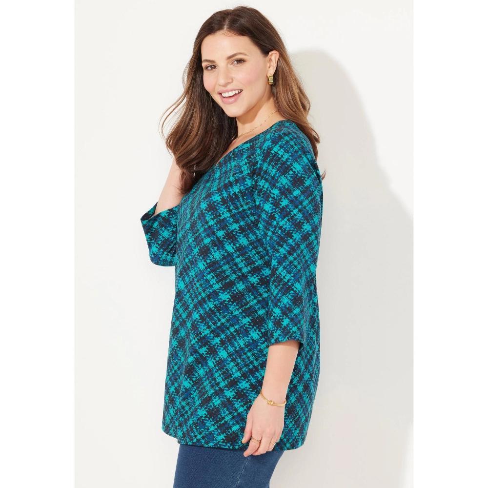 Woman Within Women's Plus Size 7-Day Layered 2-In-1 Tunic Product Image