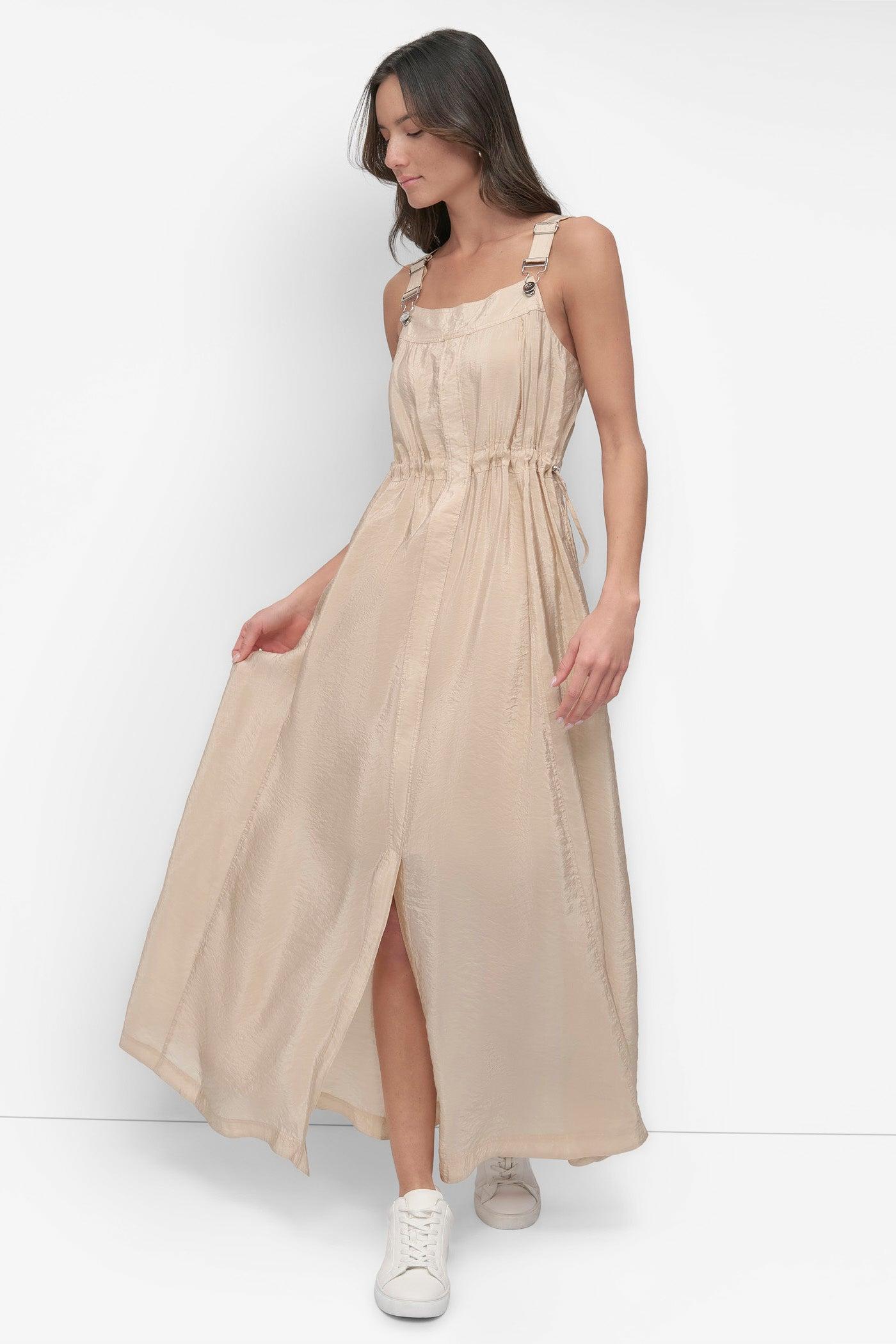 SLEEVELESS OVERALL DRESS Product Image