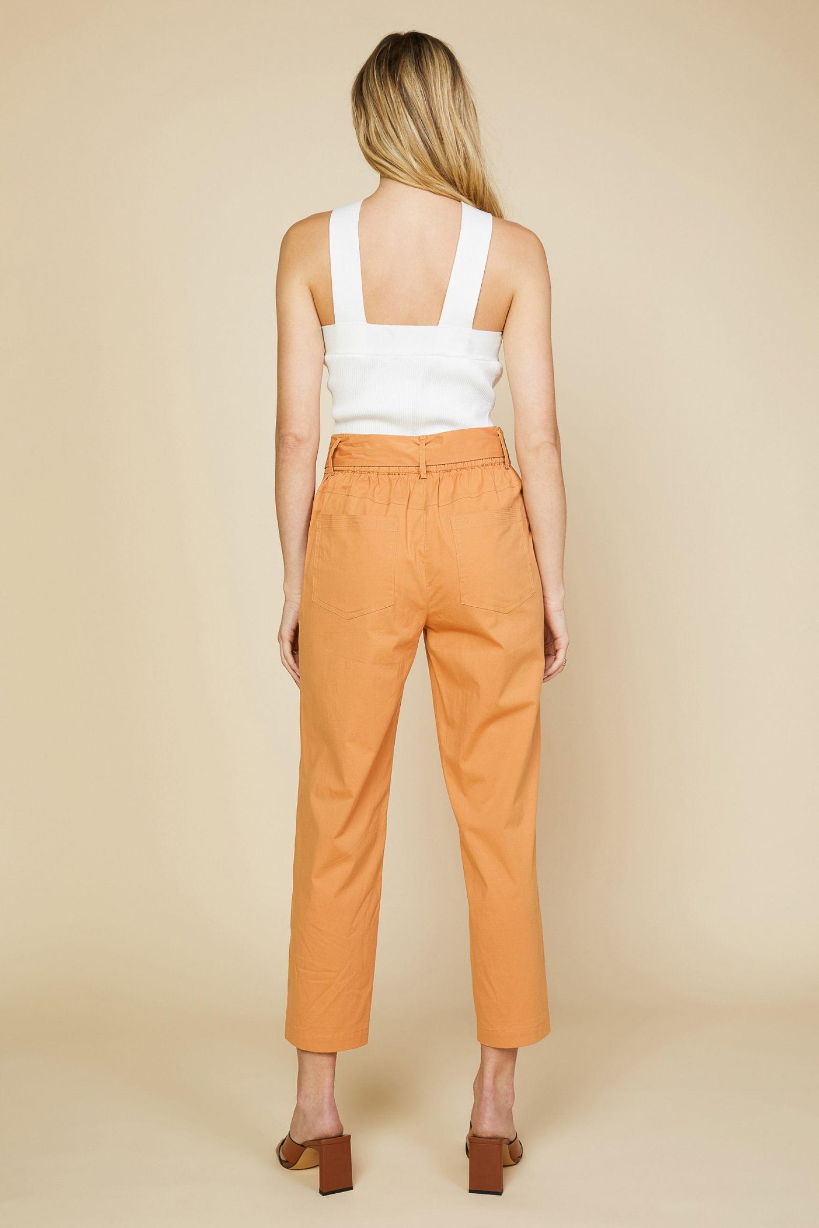 Waist Tie Elastic Back Pant Product Image