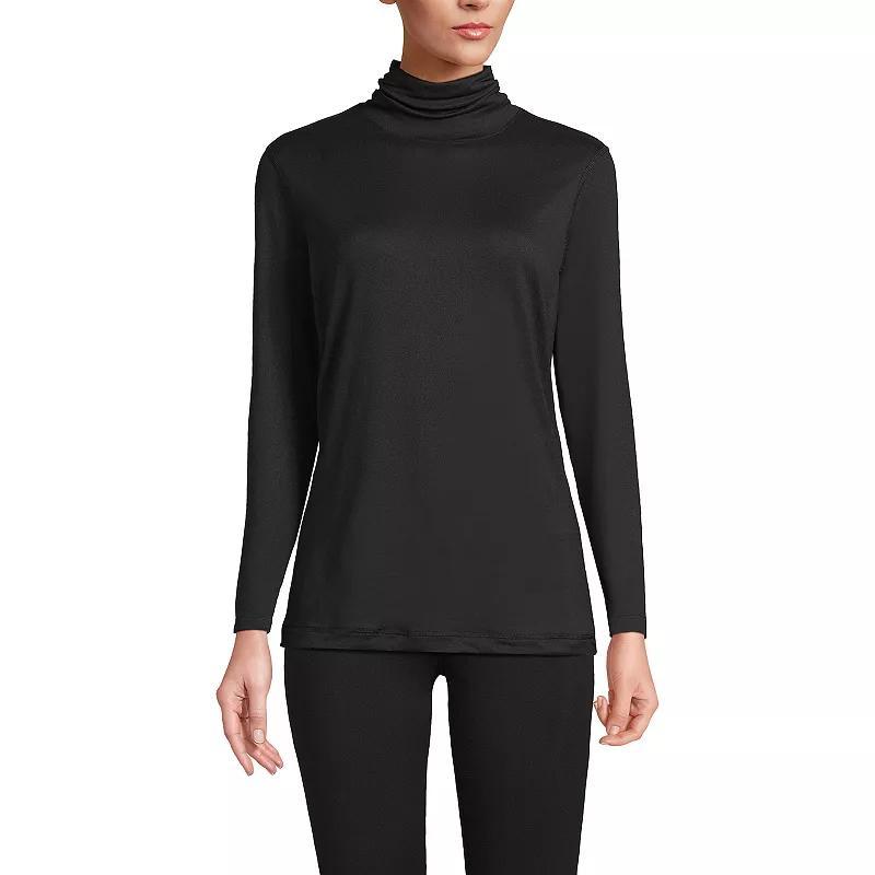 Womens Lands End Thermaskin Turtleneck Long Underwear Top Product Image