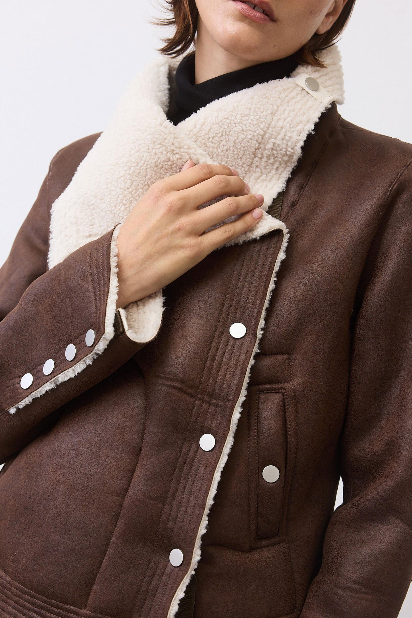 The Cruiser Reversible Shearling Moto Jacket Product Image