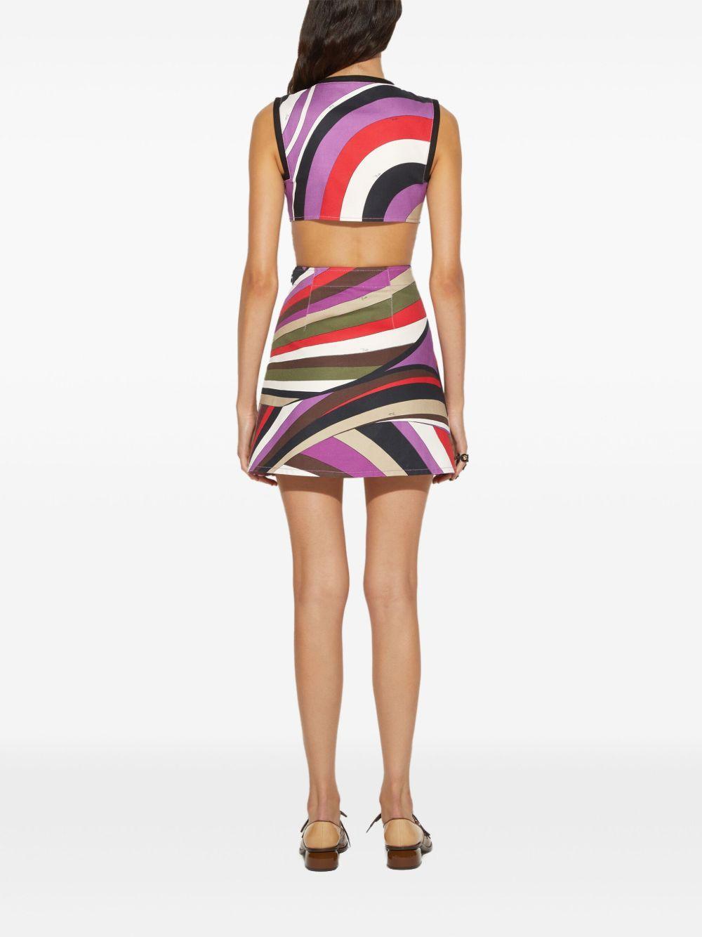 Iride-print mini dress Product Image