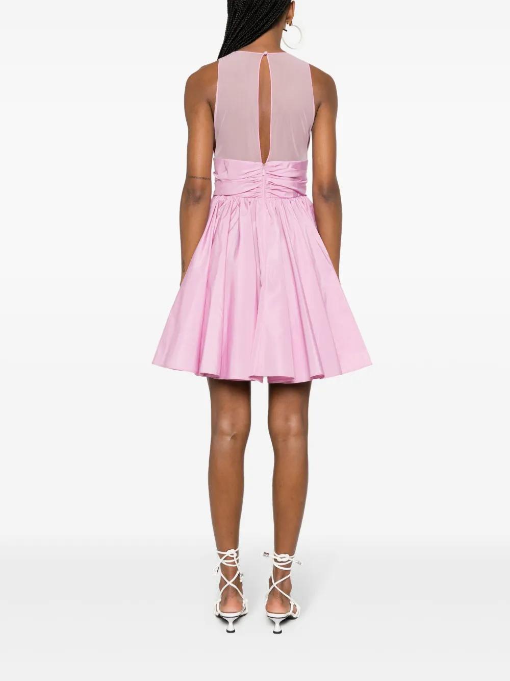 ruffle-hem V-neck minidress Product Image