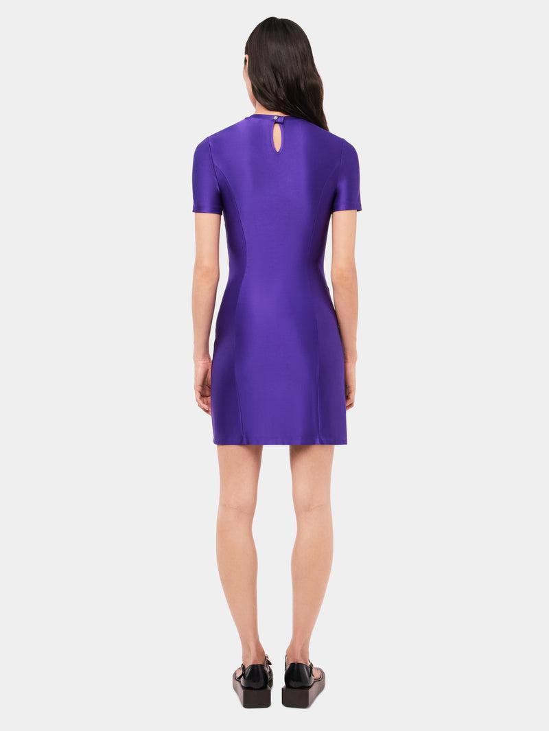 Purple drapé pression mini dress Product Image