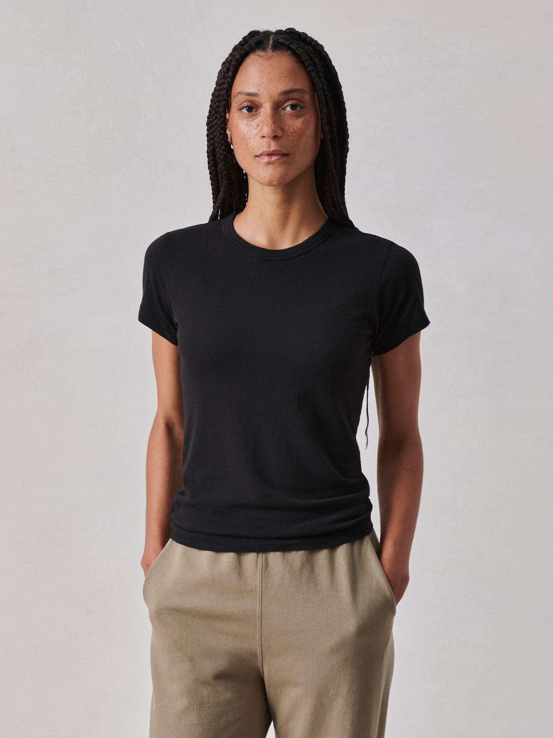 Black Cloud Jersey Slim Crew Product Image