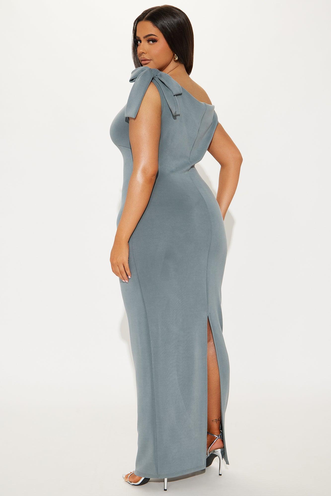 Paris Knotted Maxi Dress - Charcoal Product Image