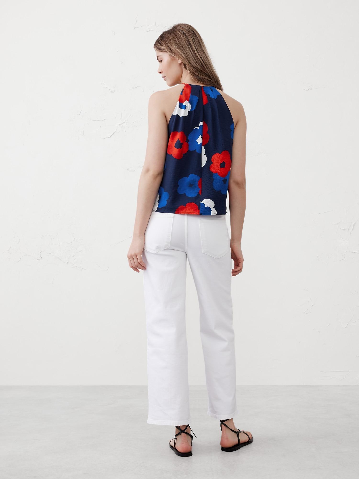 Cut-In Pleated Halter Top Product Image