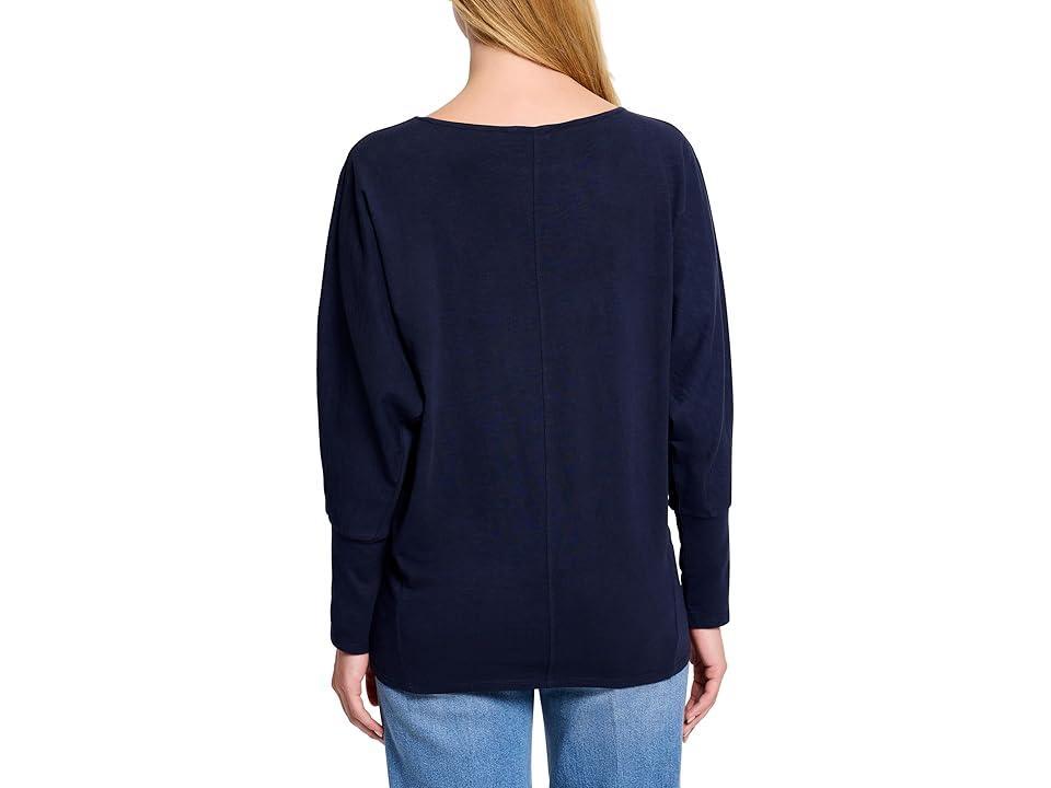 NIC+ZOE 3/4 Sleeve Dolman Tee (Dark Indigo) Women's Clothing Product Image