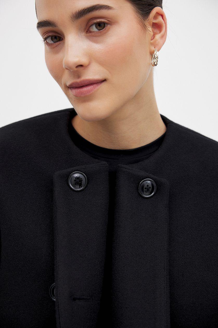 Wool Blend Short Jacket Product Image