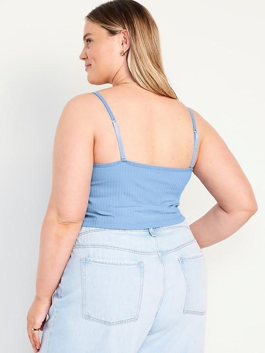 Fitted Ultra-Crop Ribbed Cami Product Image